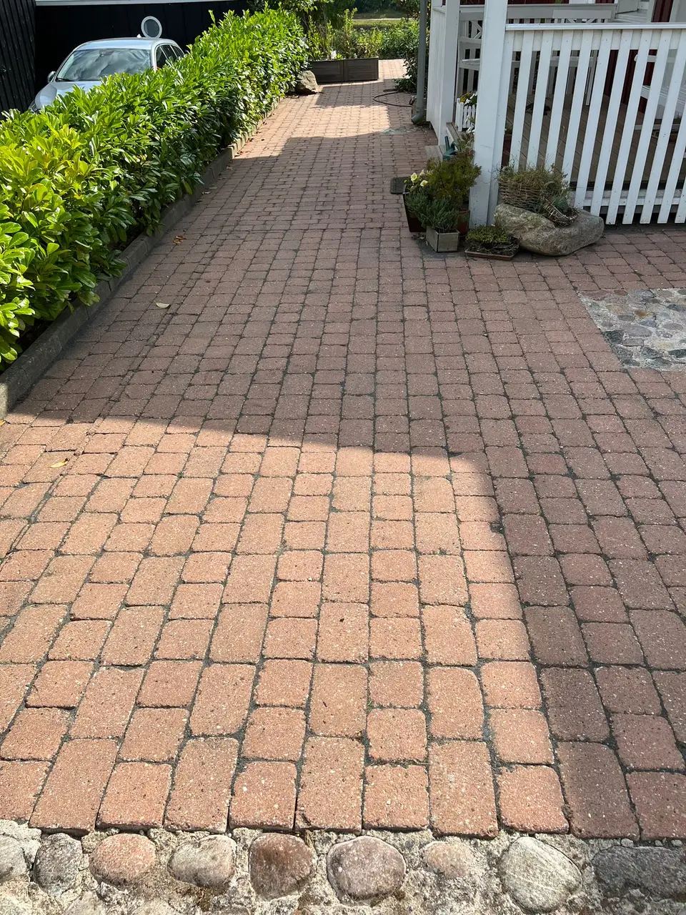 Steinterrasse in Schleswig-Holstein nach der Reinigung