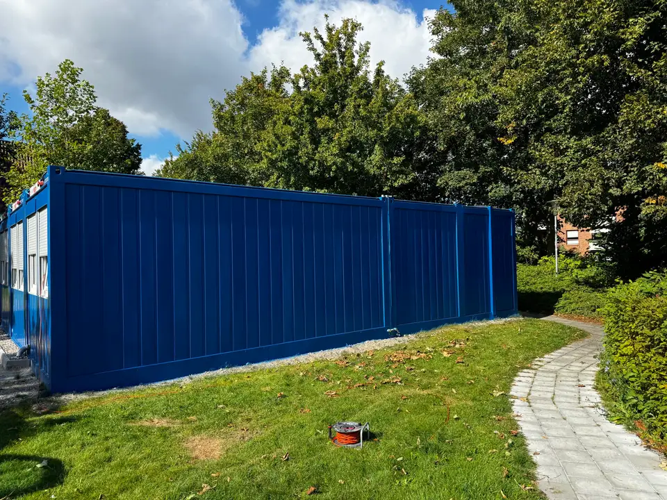 Fassade in Kappeln nach der Graffitientfernung